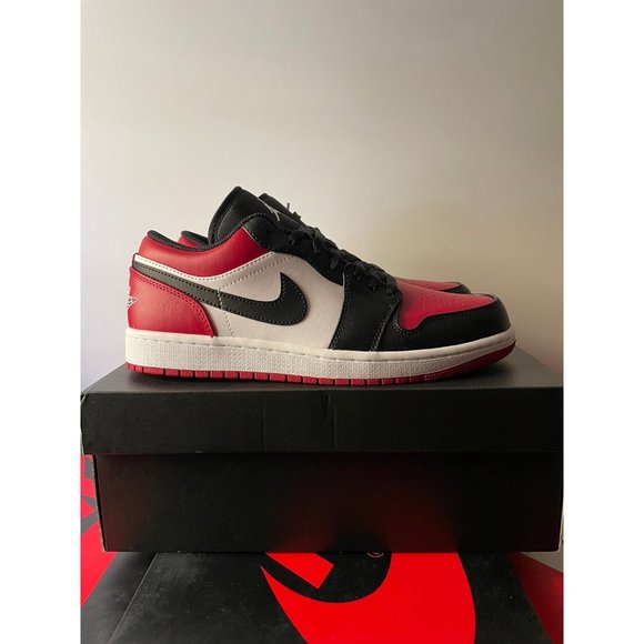 Nike Air Jordan 1 Low - Bred Toe - Picture 1 of 8